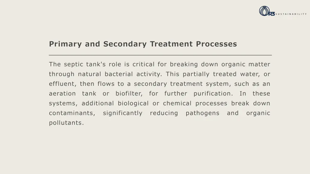 primary and secondary treatment processes