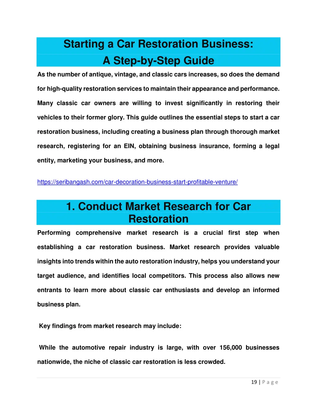 starting a car restoration business a step