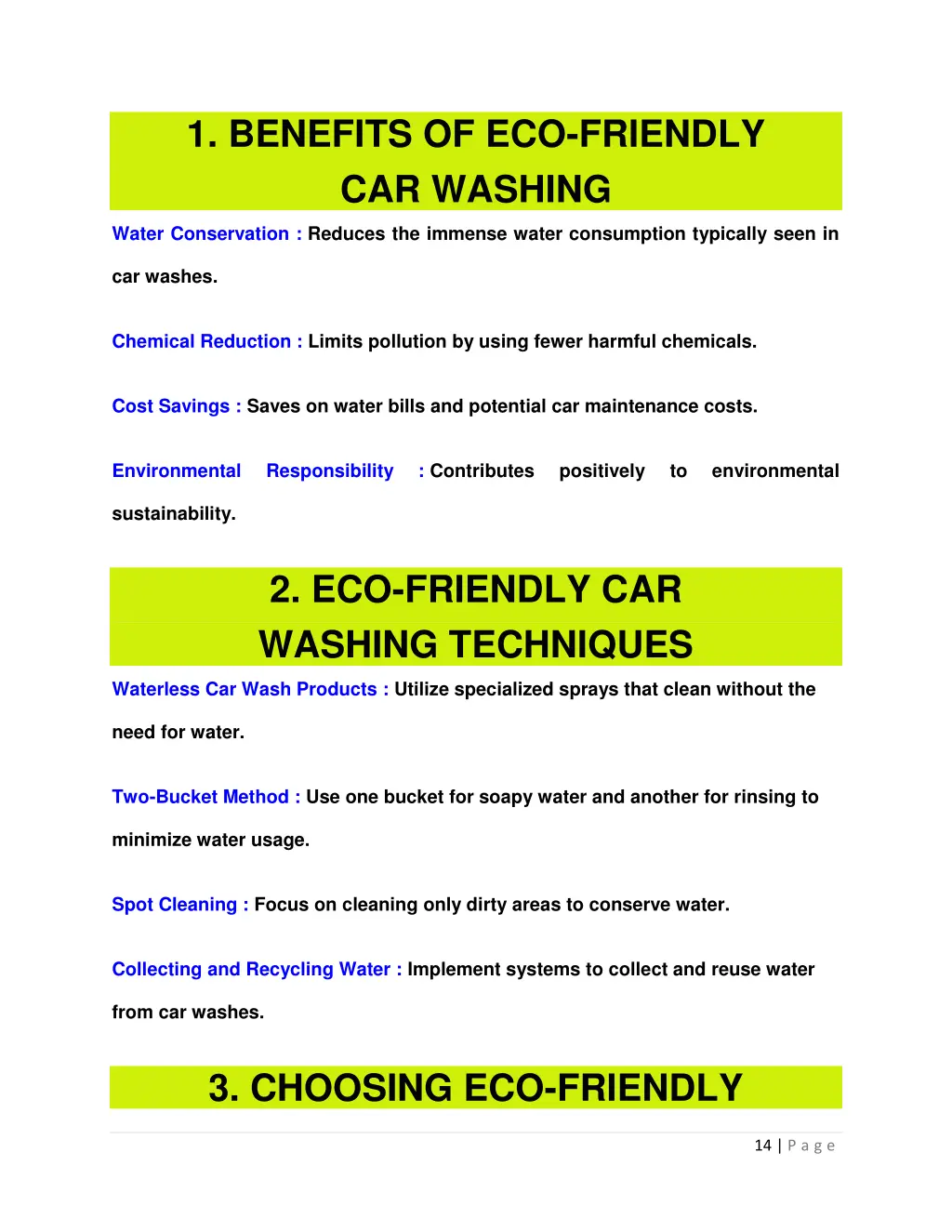 1 benefits of eco friendly car washing