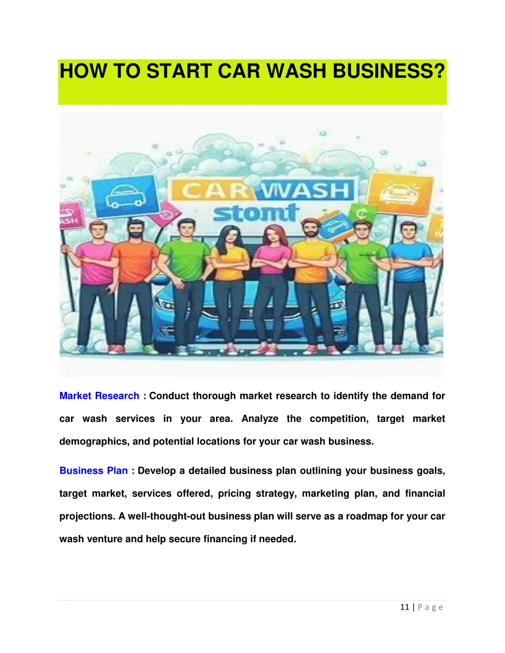 how to start car wash business