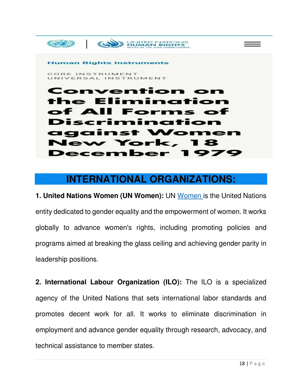 international organizations