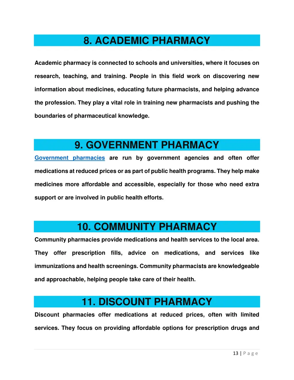 8 academic pharmacy