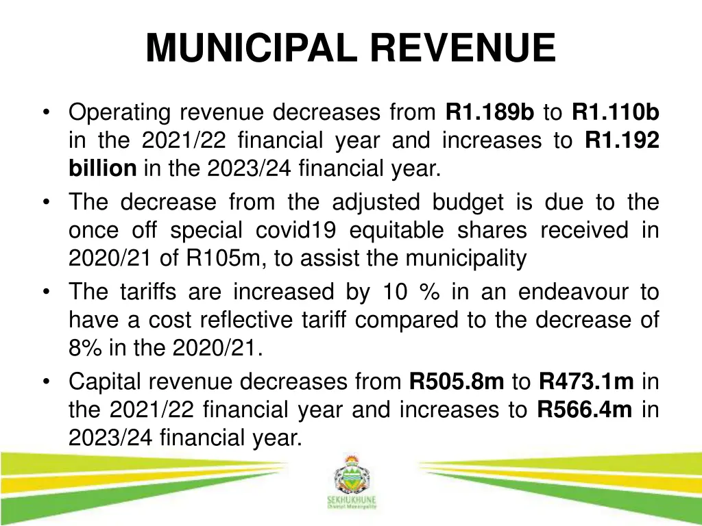 municipal revenue