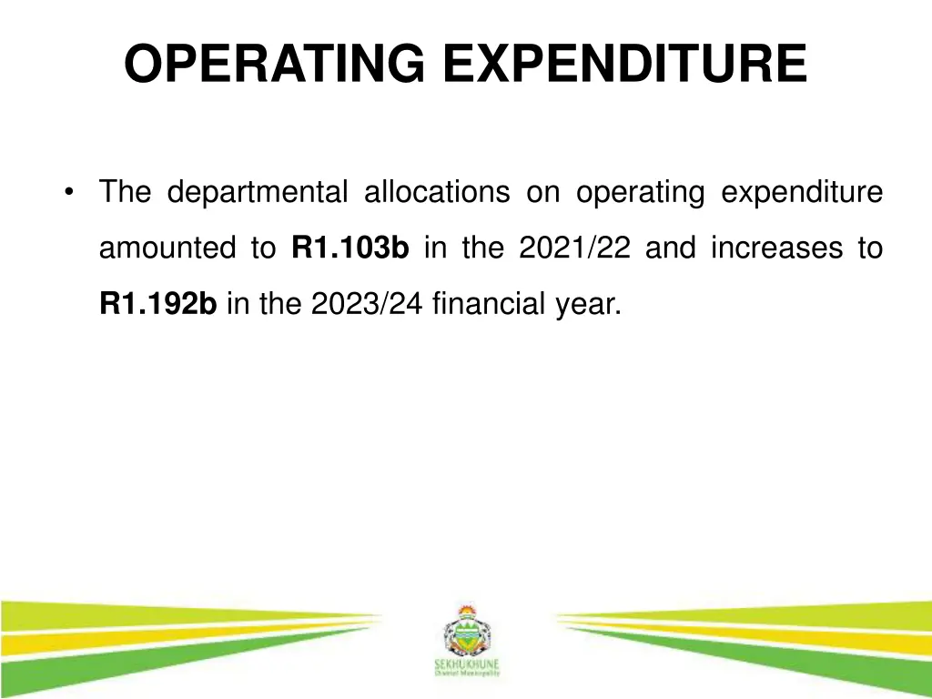 operating expenditure