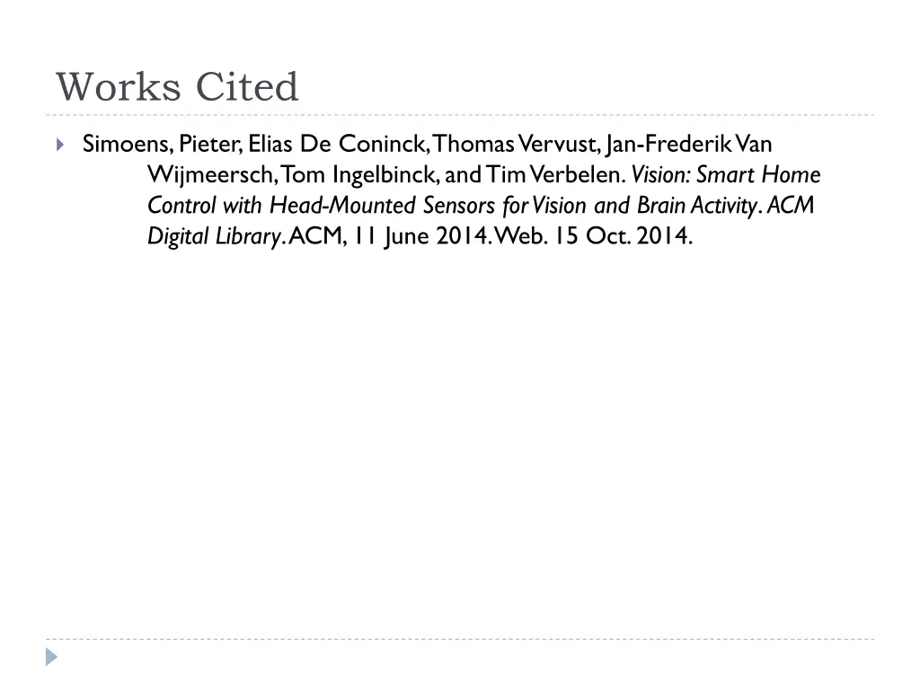 works cited