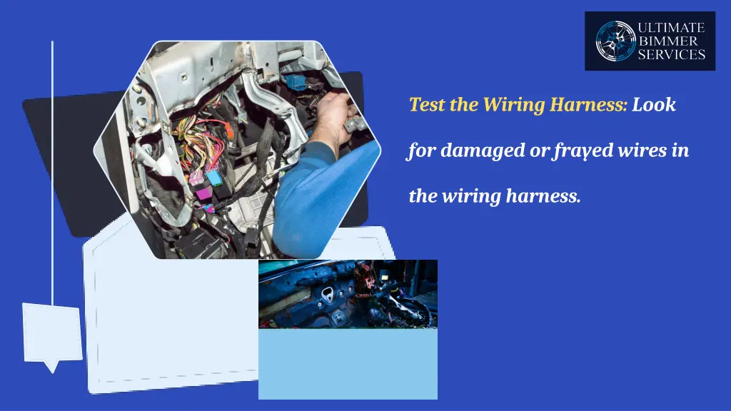 test the wiring harness look