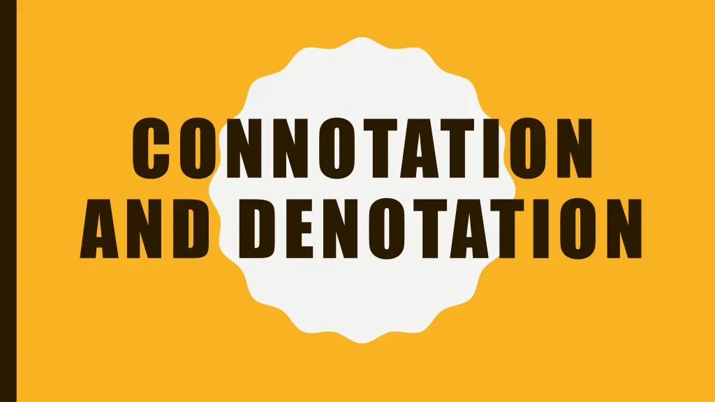 connotation and denotation