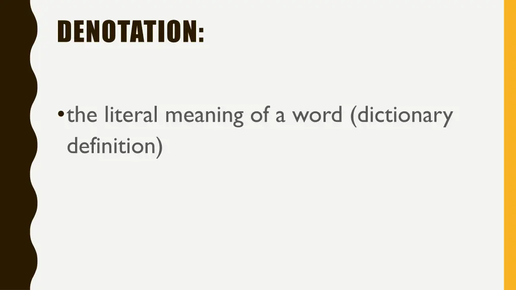 denotation