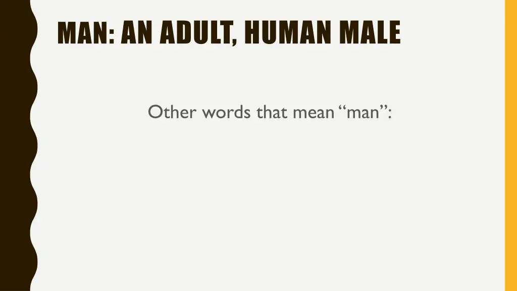 man an adult human male