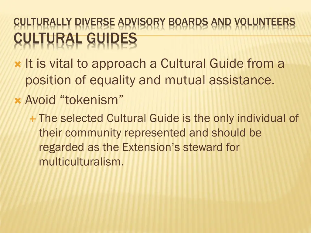 culturally diverse advisory boards and volunteers 3