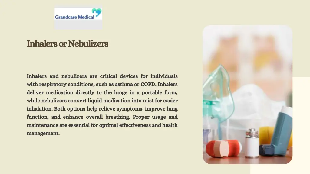 inhalers or nebulizers