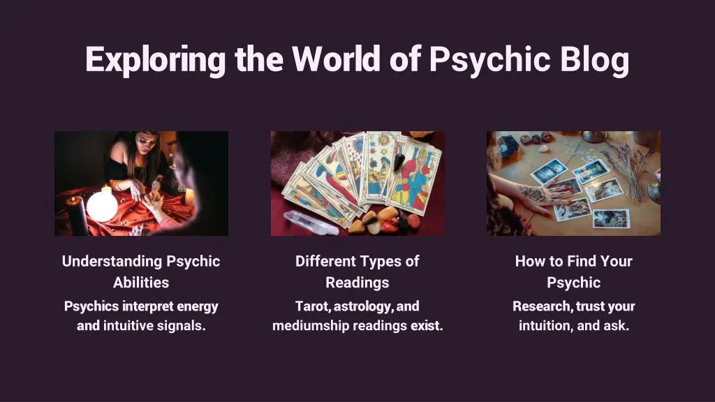 exploring the world of psychic blog