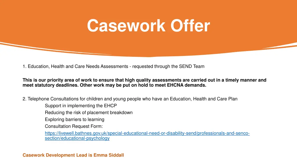 casework offer