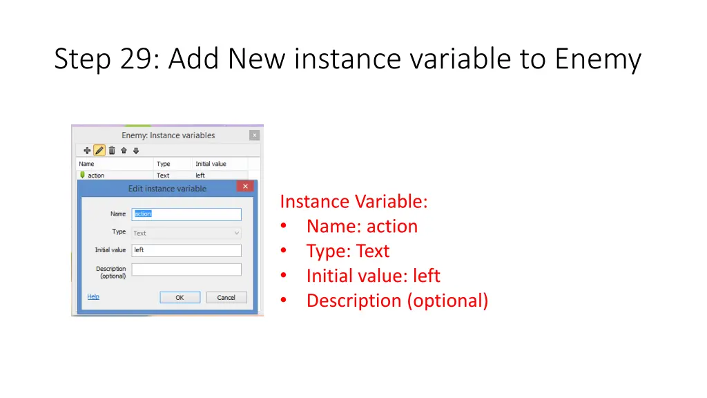 step 29 add new instance variable to enemy