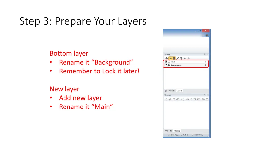 step 3 prepare your layers