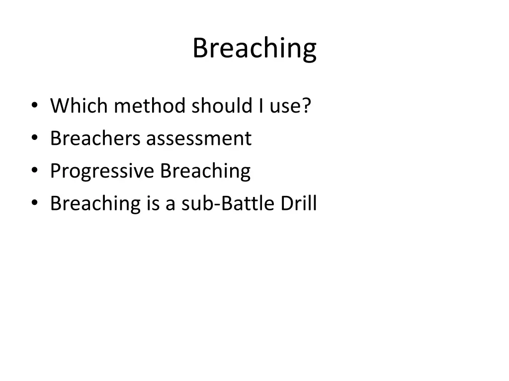 breaching 1