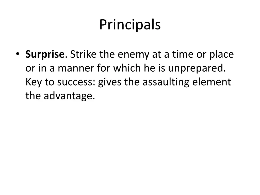 principals