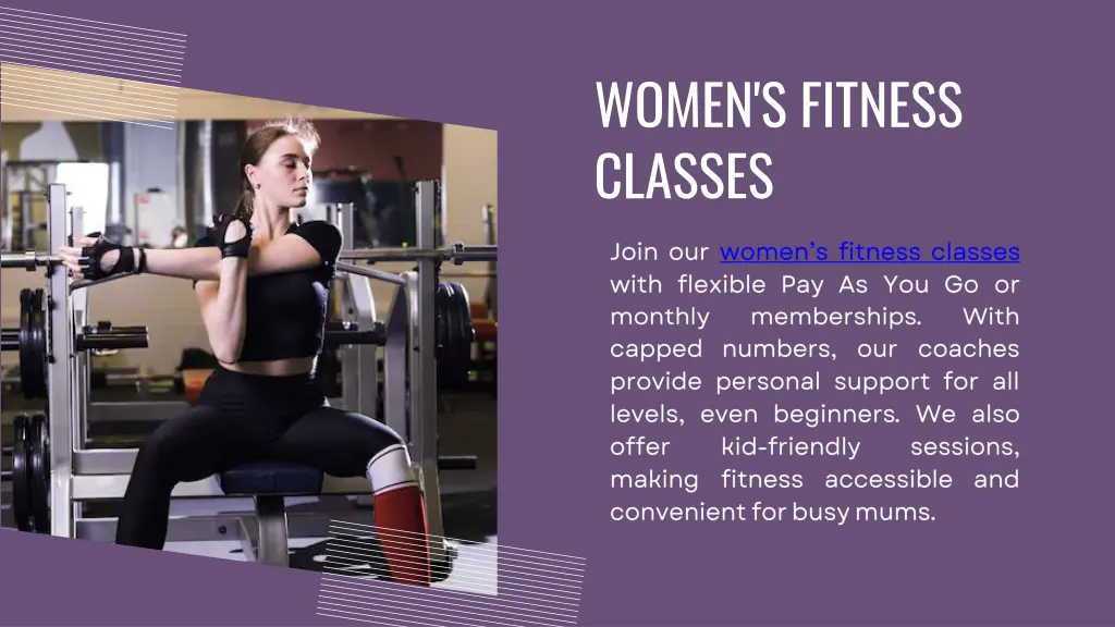 women s fitness classes