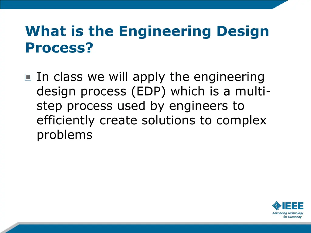 what is the engineering design process