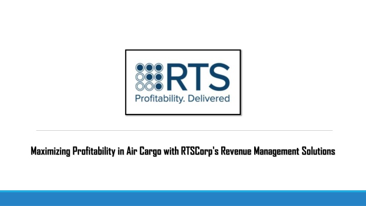 maximizing profitability in air cargo with