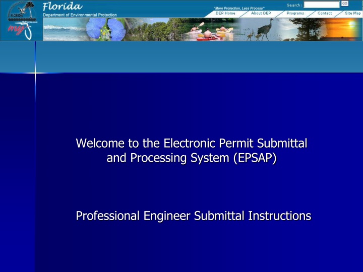 welcome to the electronic permit submittal