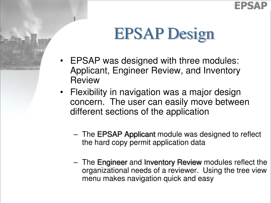 epsap design