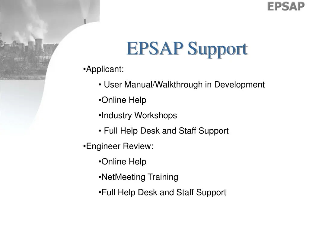 epsap support