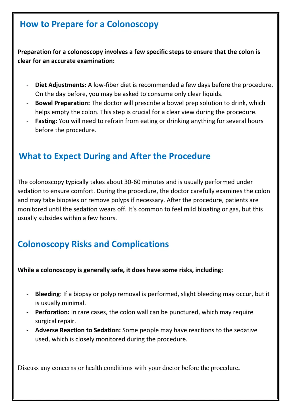 how to prepare for a colonoscopy