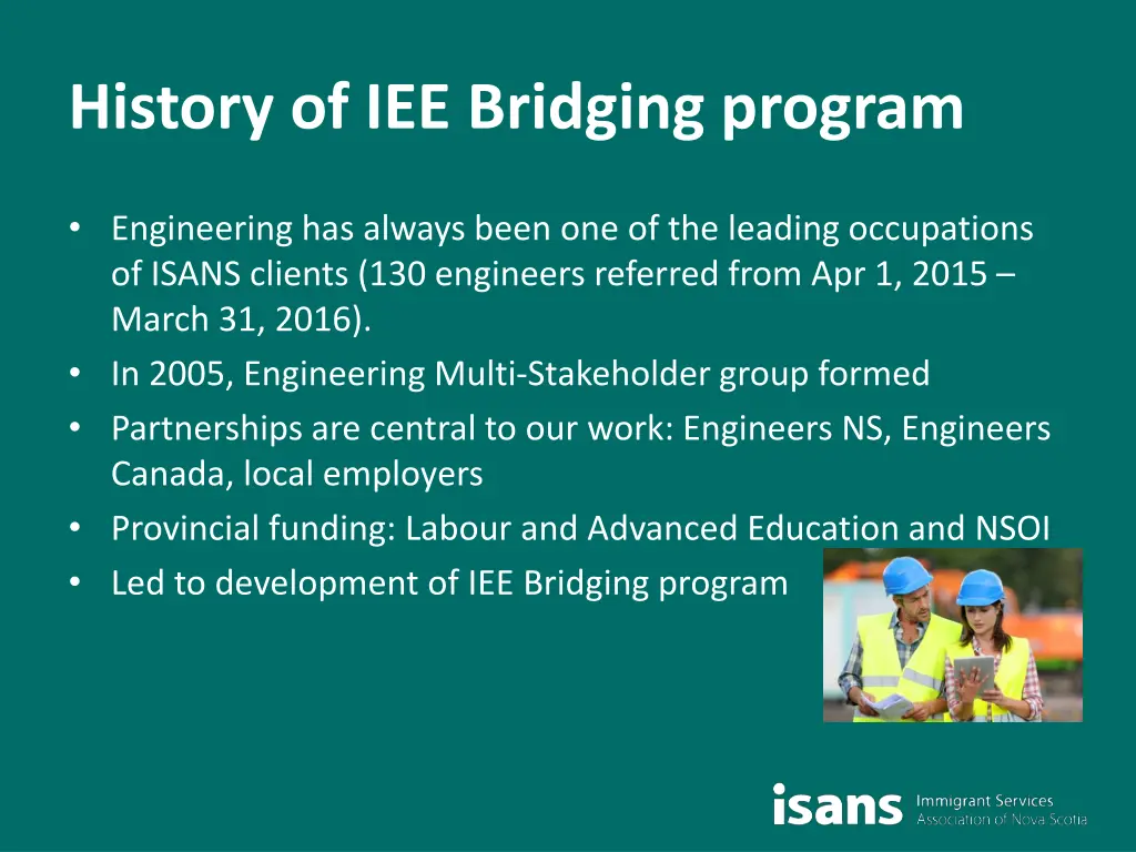 history of iee bridging program