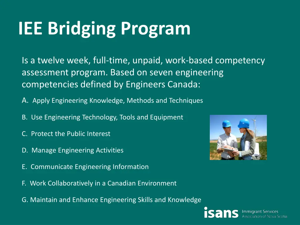 iee bridging program