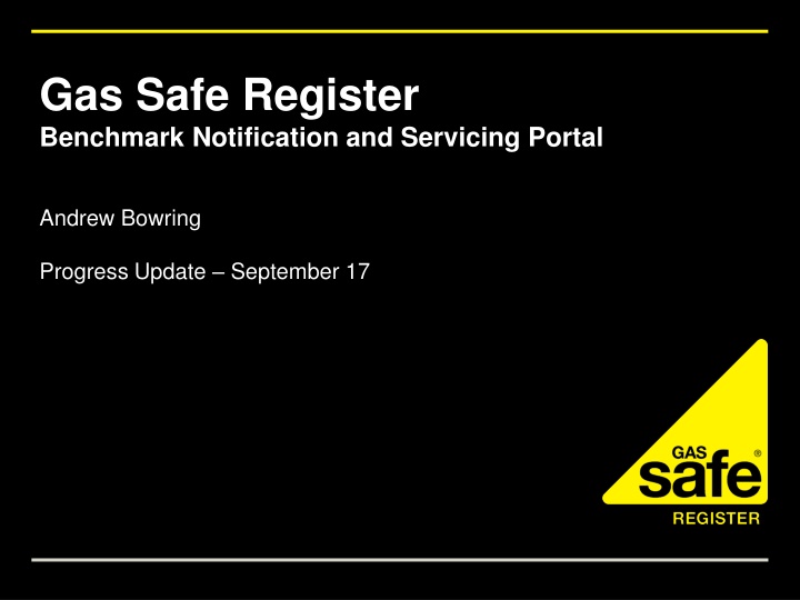 gas safe register benchmark notification