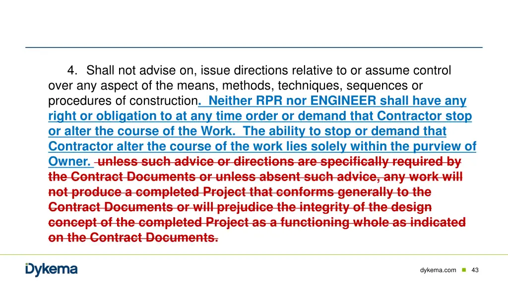 4 shall not advise on issue directions relative 1