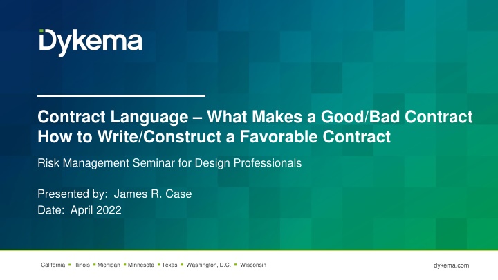 contract language what makes a good bad contract