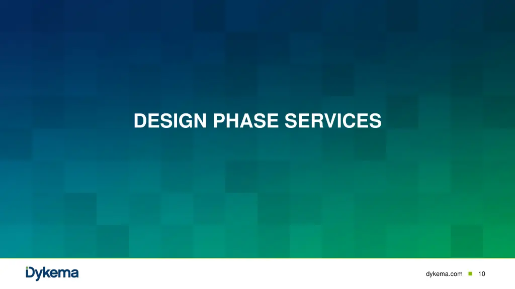 design phase services