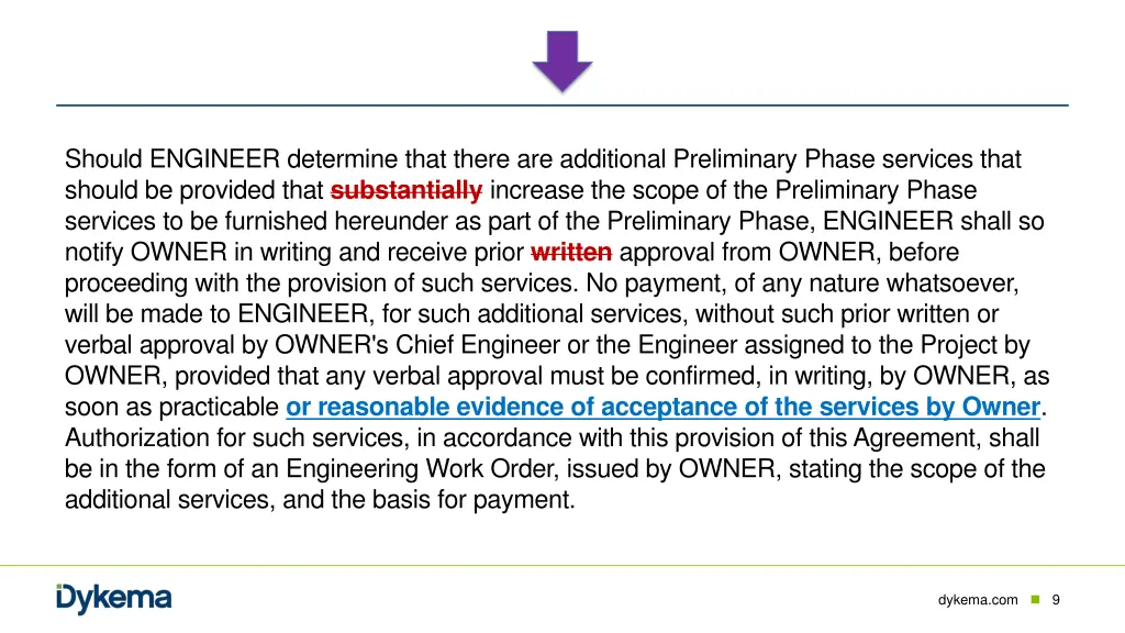 should engineer determine that there