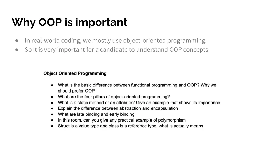 why oop is important