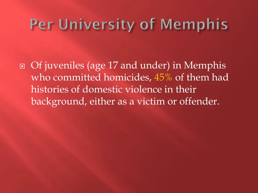 of juveniles age 17 and under in memphis