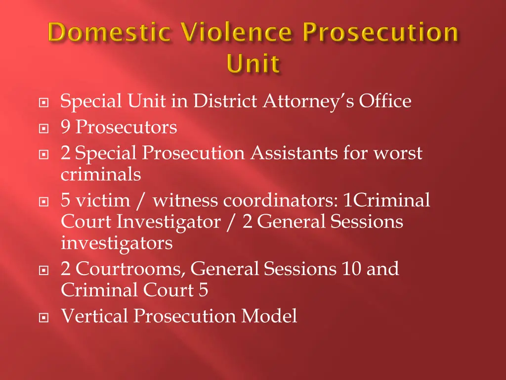 special unit in district attorney s office