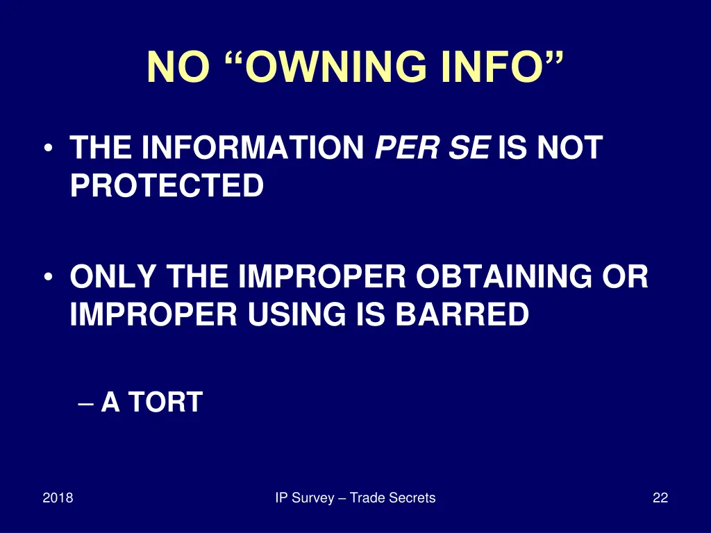 no owning info