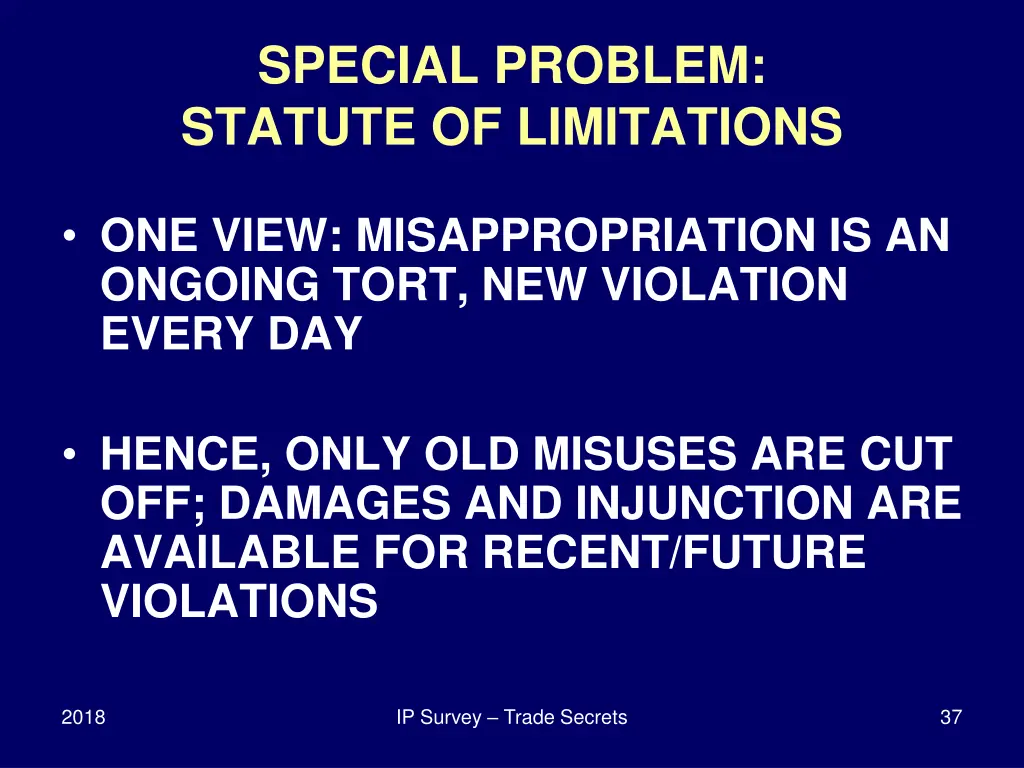 special problem statute of limitations