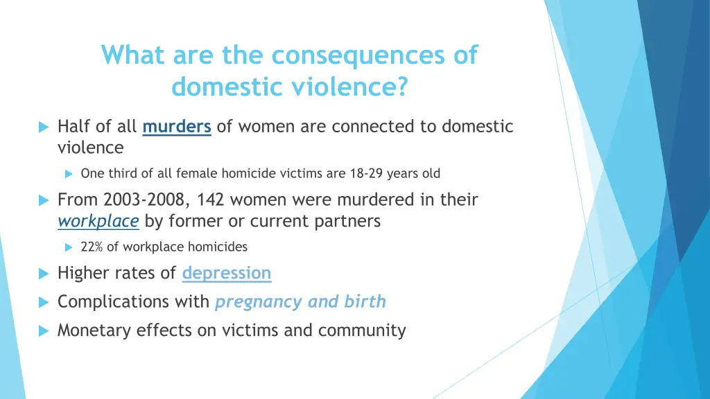 what are the consequences of domestic violence