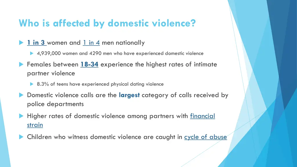 who is affected by domestic violence