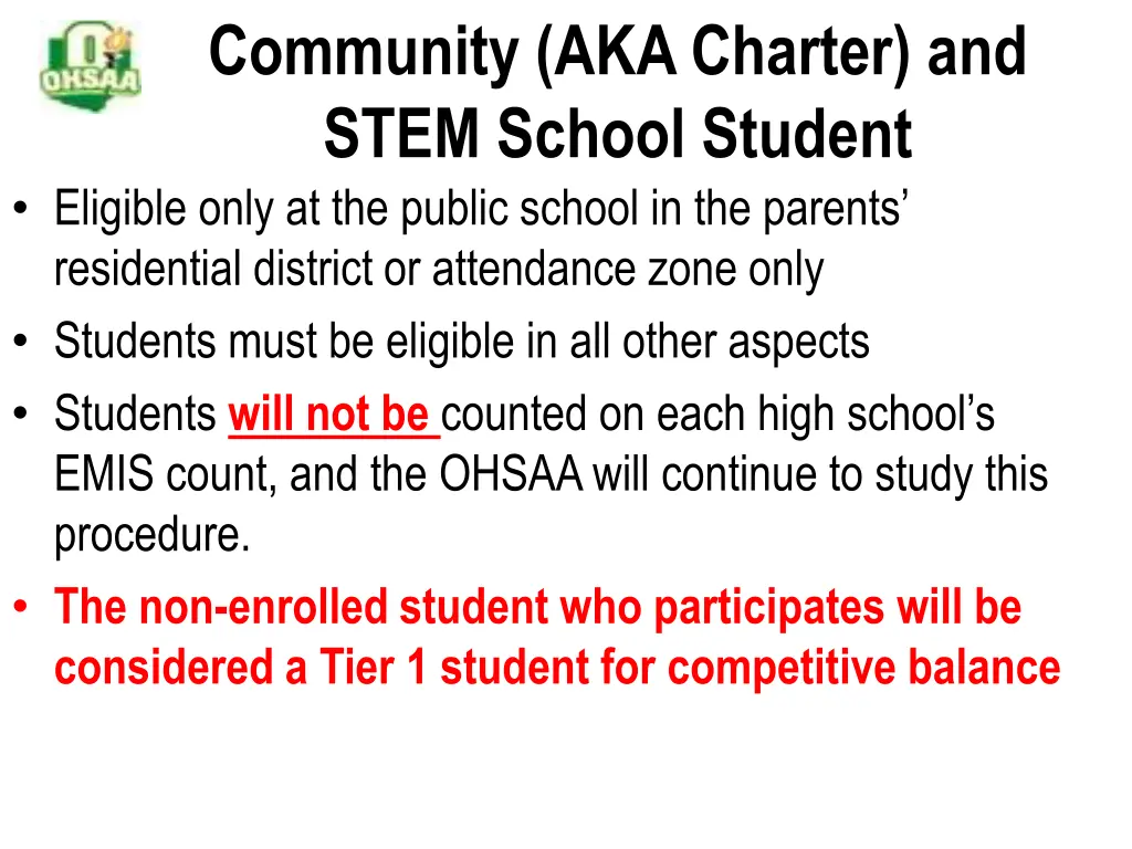 community aka charter and stem school student