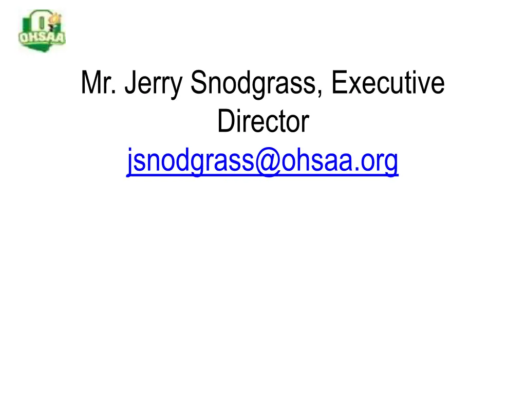 mr jerry snodgrass executive director