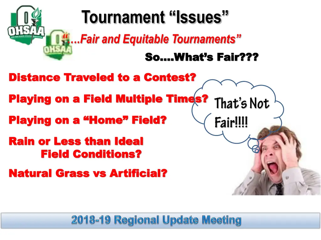 tournament issues fair and equitable tournaments