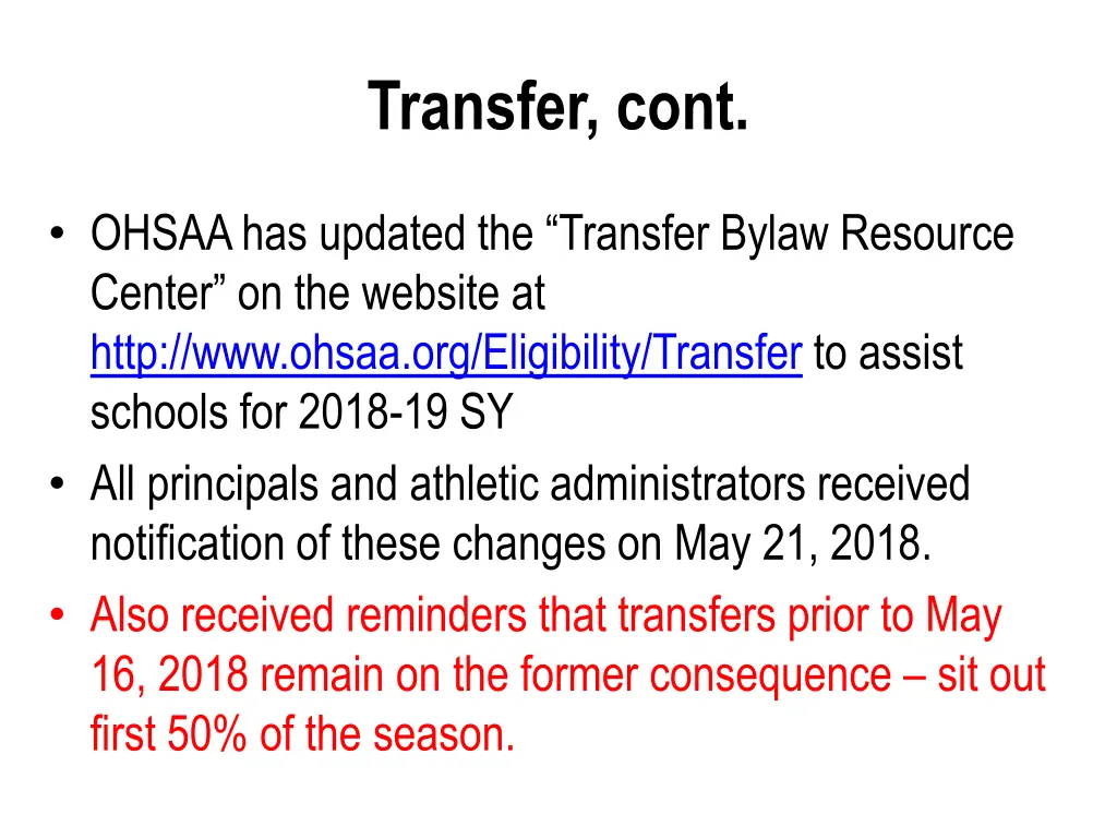 transfer cont