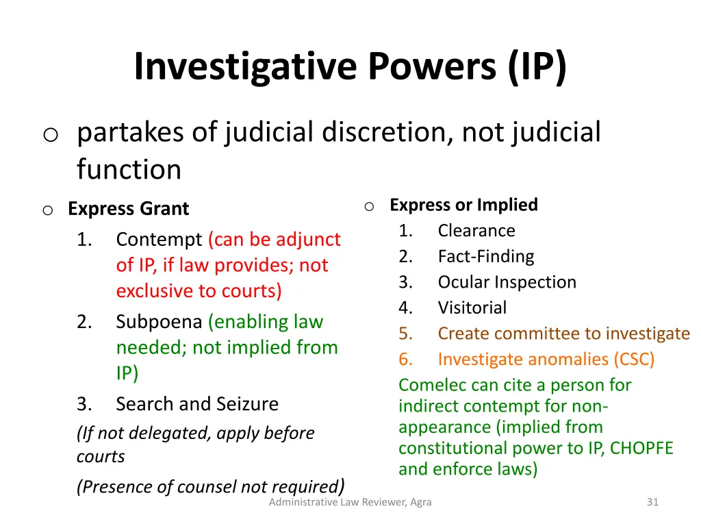 investigative powers ip