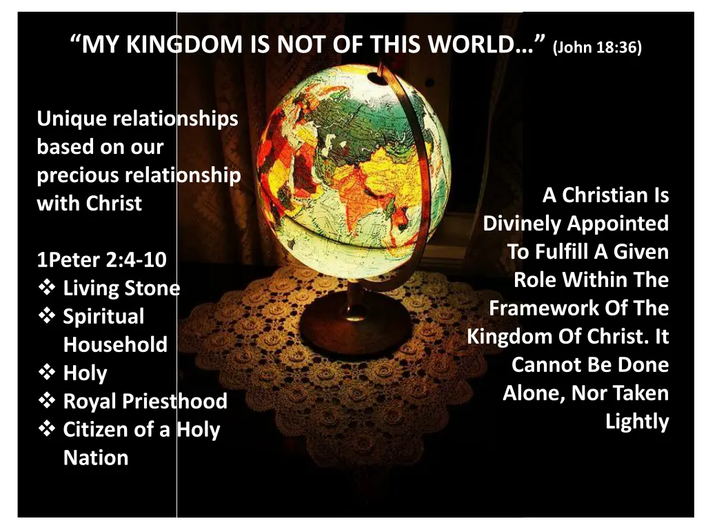 my kingdom is not of this world john 18 36