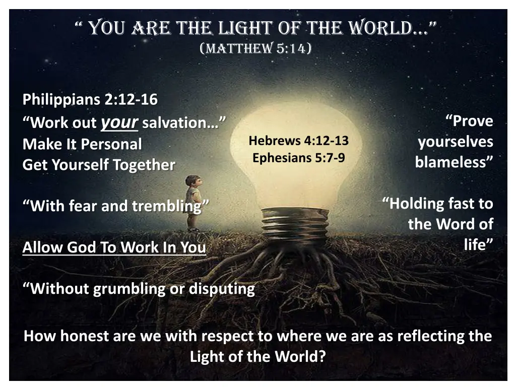 you are the light of the world matthew 5 14