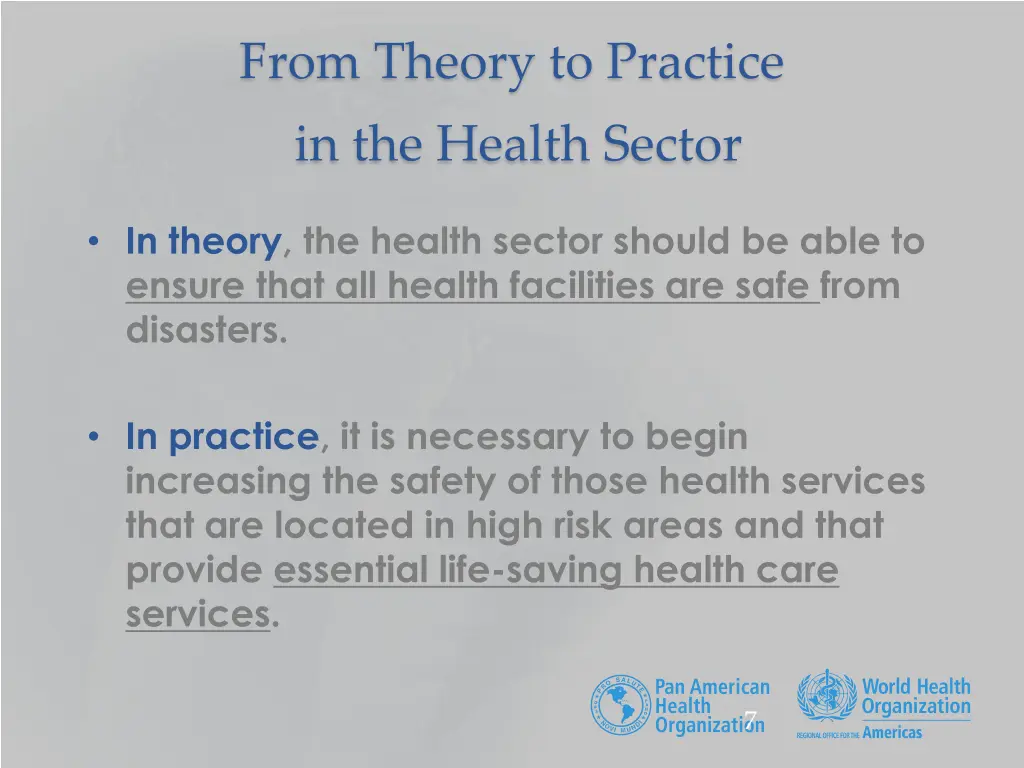 from theory to practice